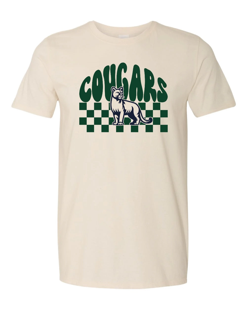 ADULT-Cougars Checker TSHIRT
