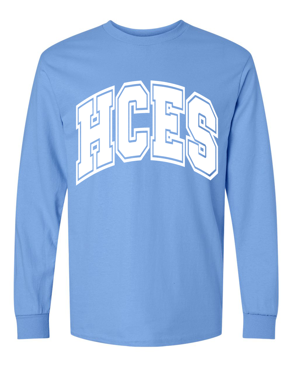 ADULT Long Sleeve - HCES Varsity Letter T-Shirt