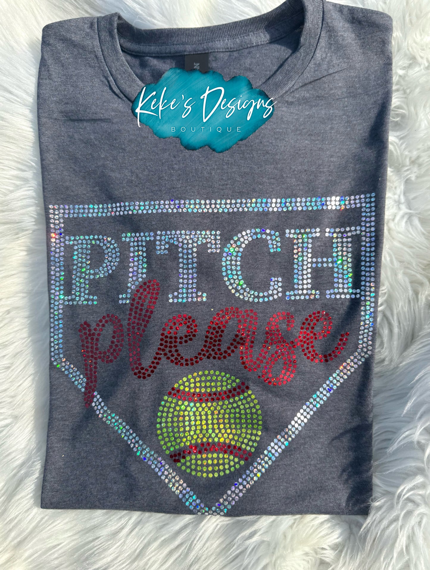 PITCH PLEASE SOFTBALL SPANGLE