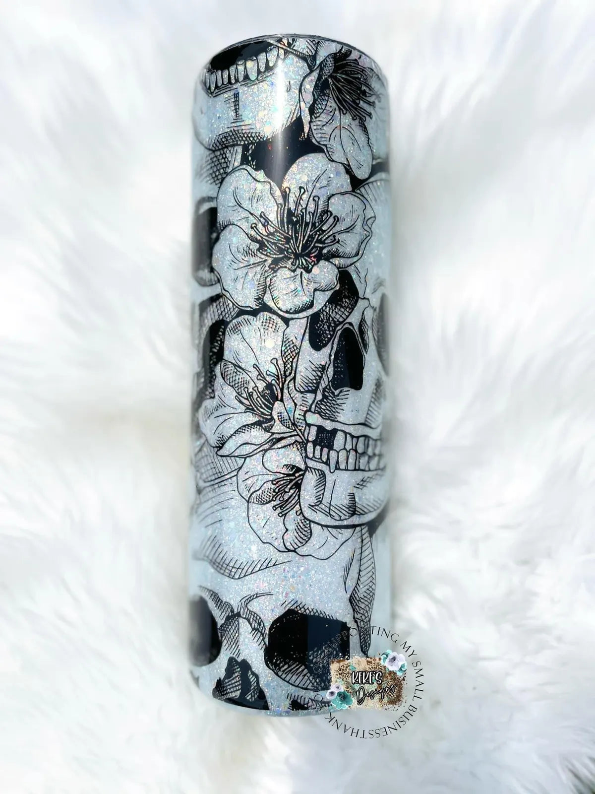 Glow Floral Skull