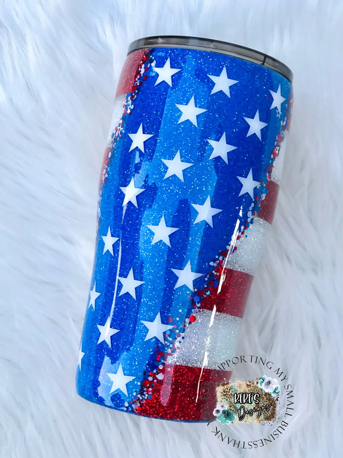 Fourth Of July Flag Tumbler