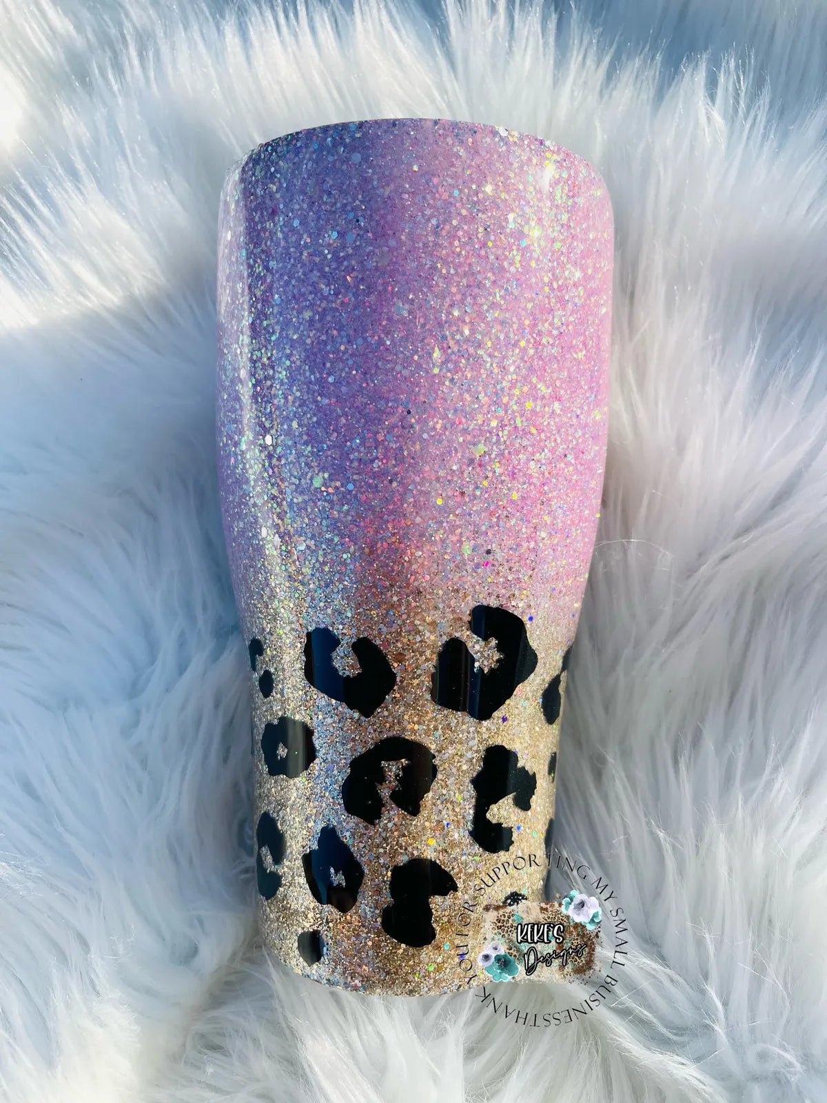 Gold & Pink Ombre Leopard