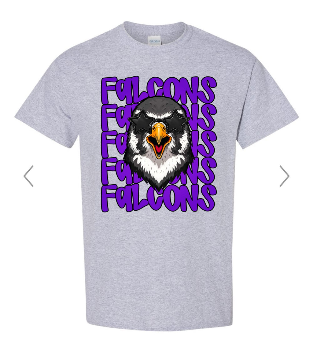Falcon Stacked ADULT T-shirt