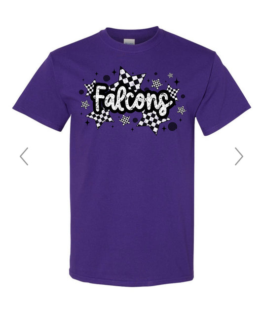 Falcon Checker ADULT T-Shirt