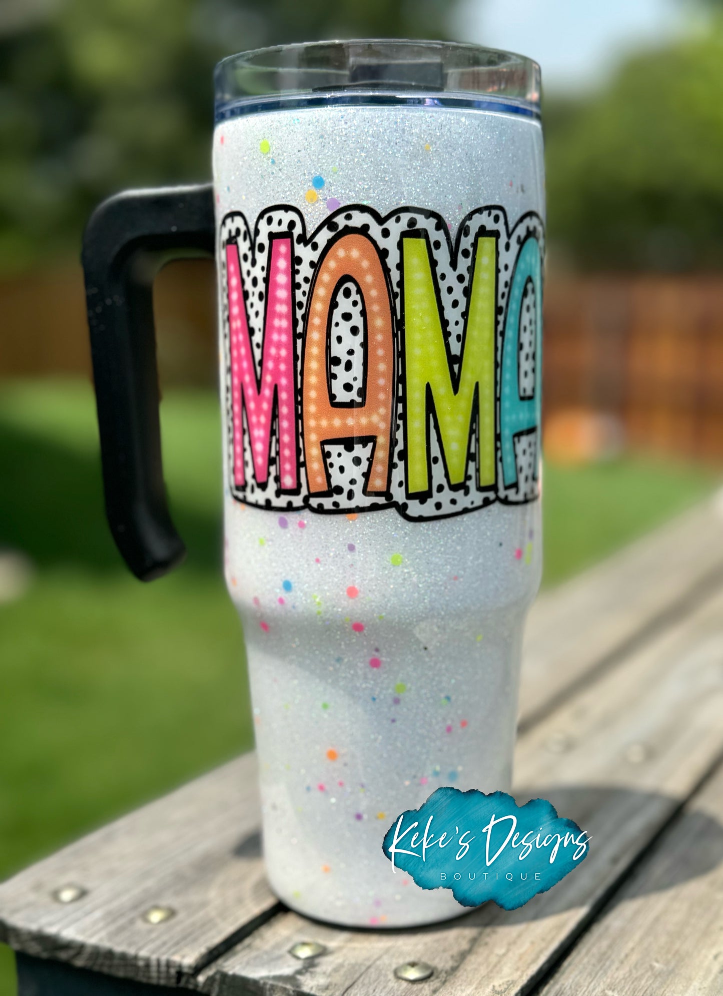 Mama Dot Handle Tumbler