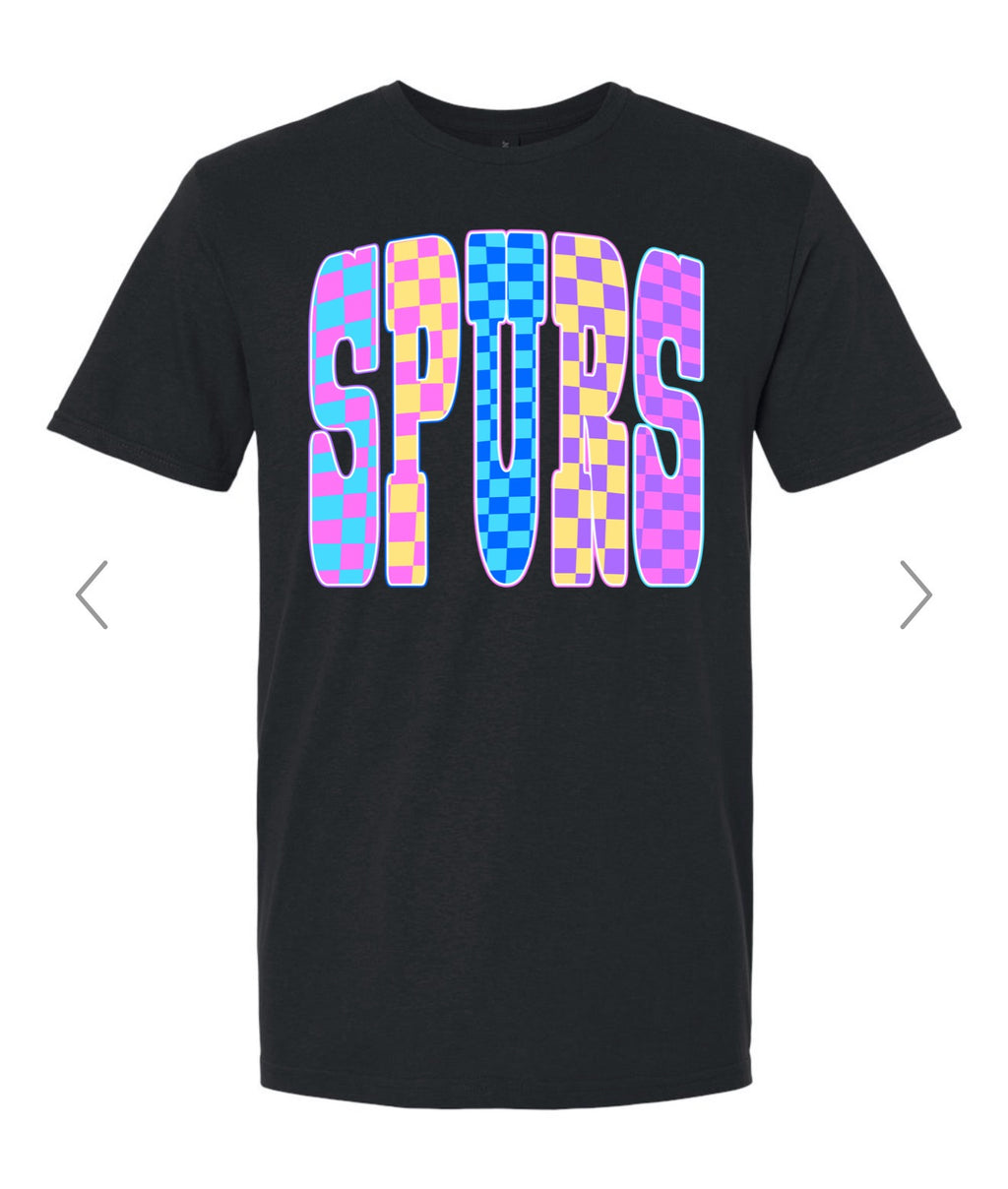 SPURS CHECKER TSHIRT
