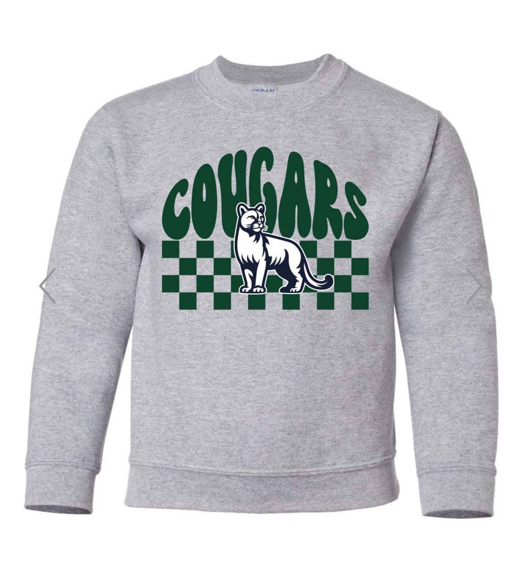 ADULT- Cougar Checker PULLOVER