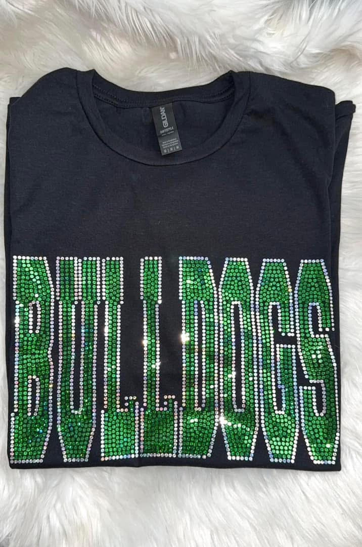 BULLDOGS SPANGLE TSHIRT