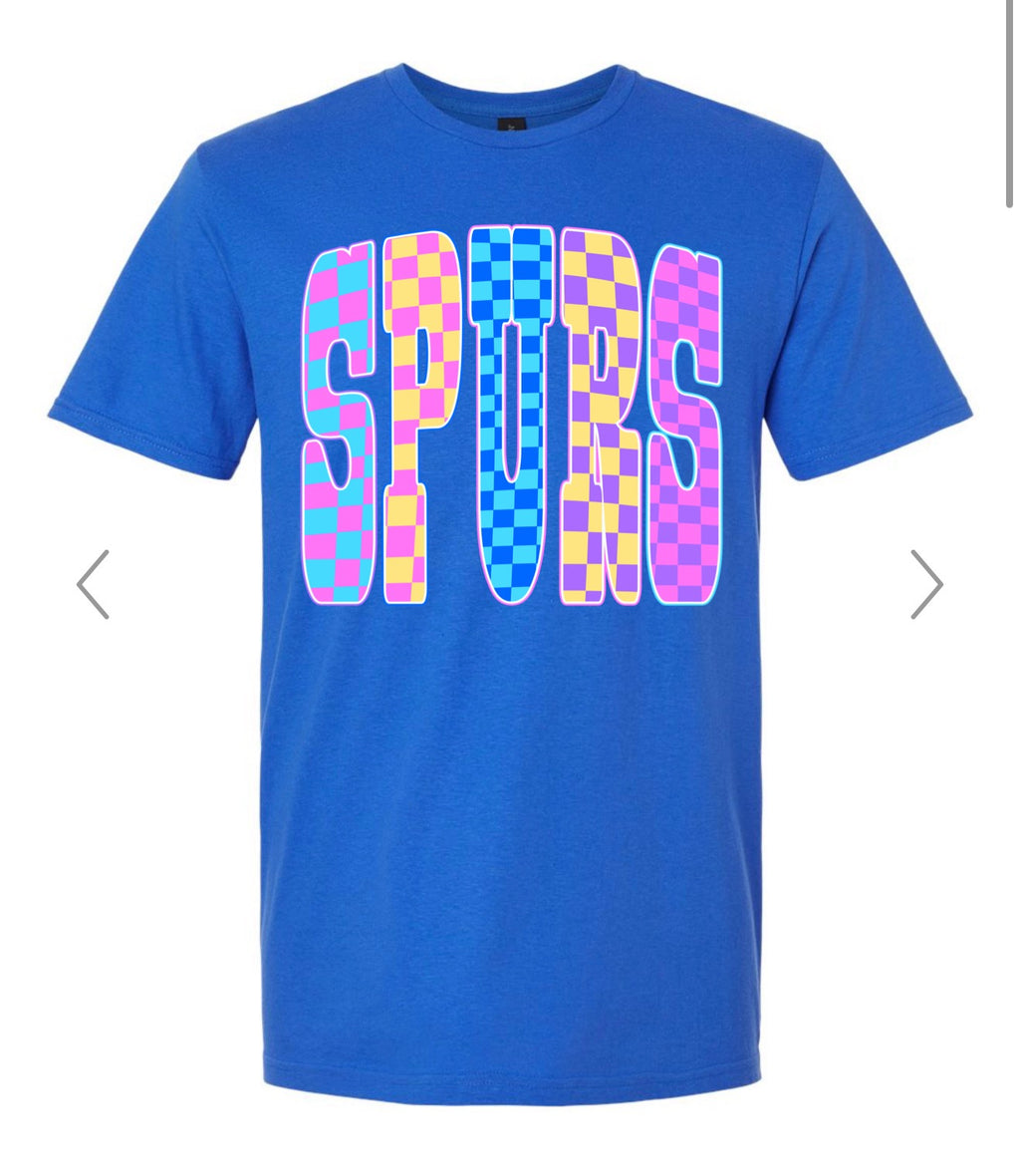 SPURS CHECKER TSHIRT