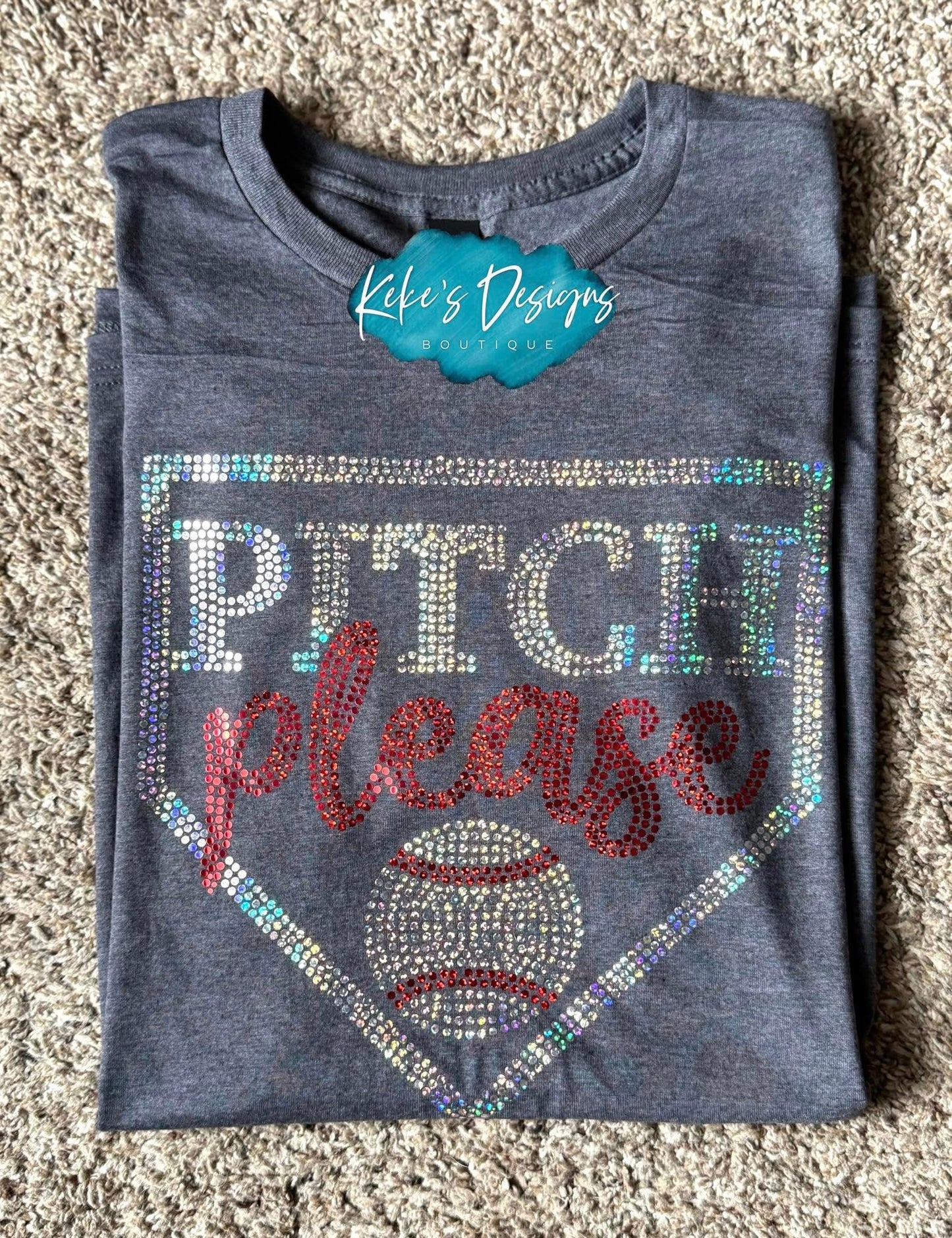 PITCH PLEASE BASEBALL SPANGLE