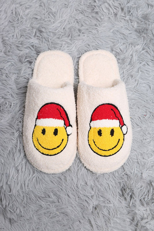 Santa Smiley Slippers S/M