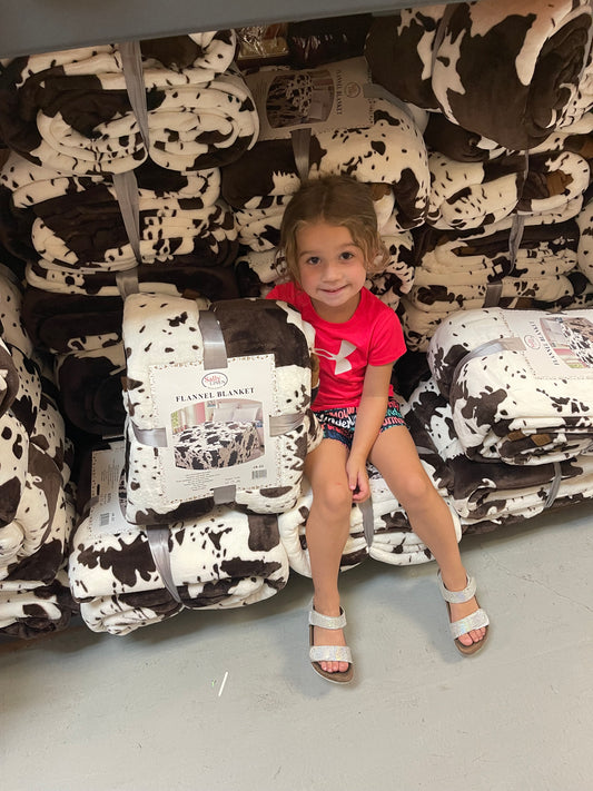Cowprint King  Blanket