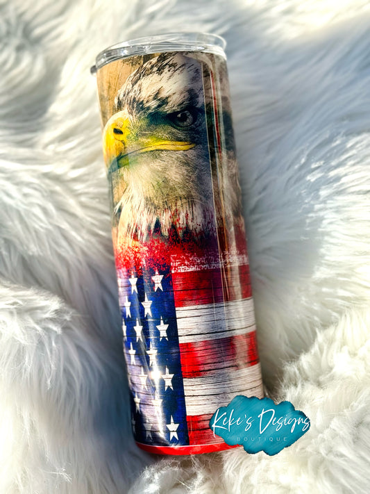 Eagle American Flag