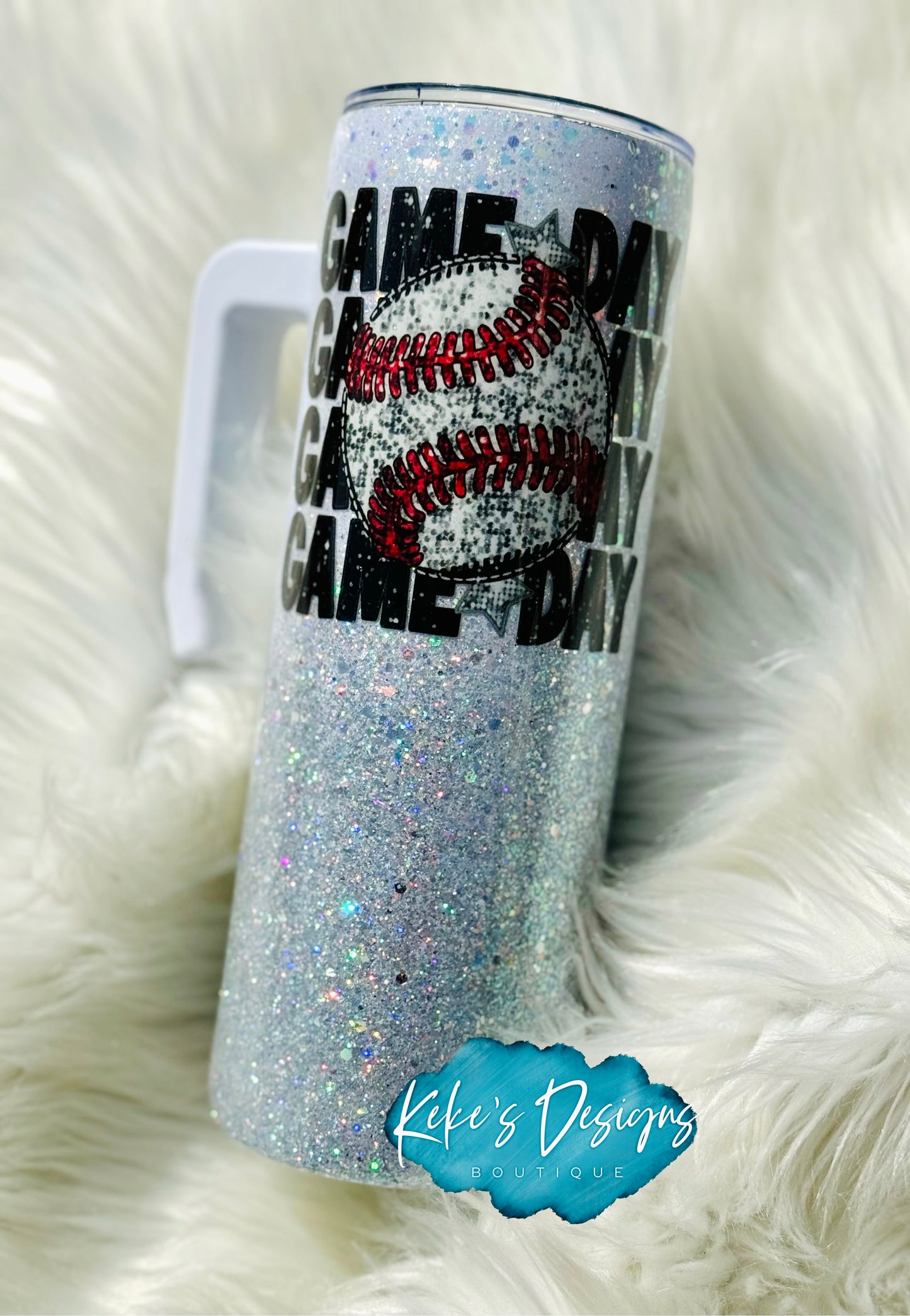 Game Day Baseball Handle Tumbler