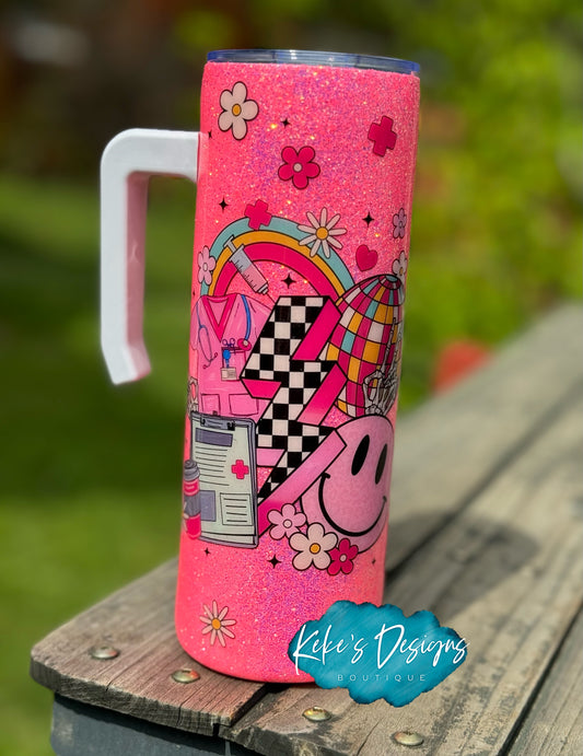 Retro Scrub Life Tumbler
