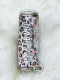 Baseball Mom Leopard Stitching