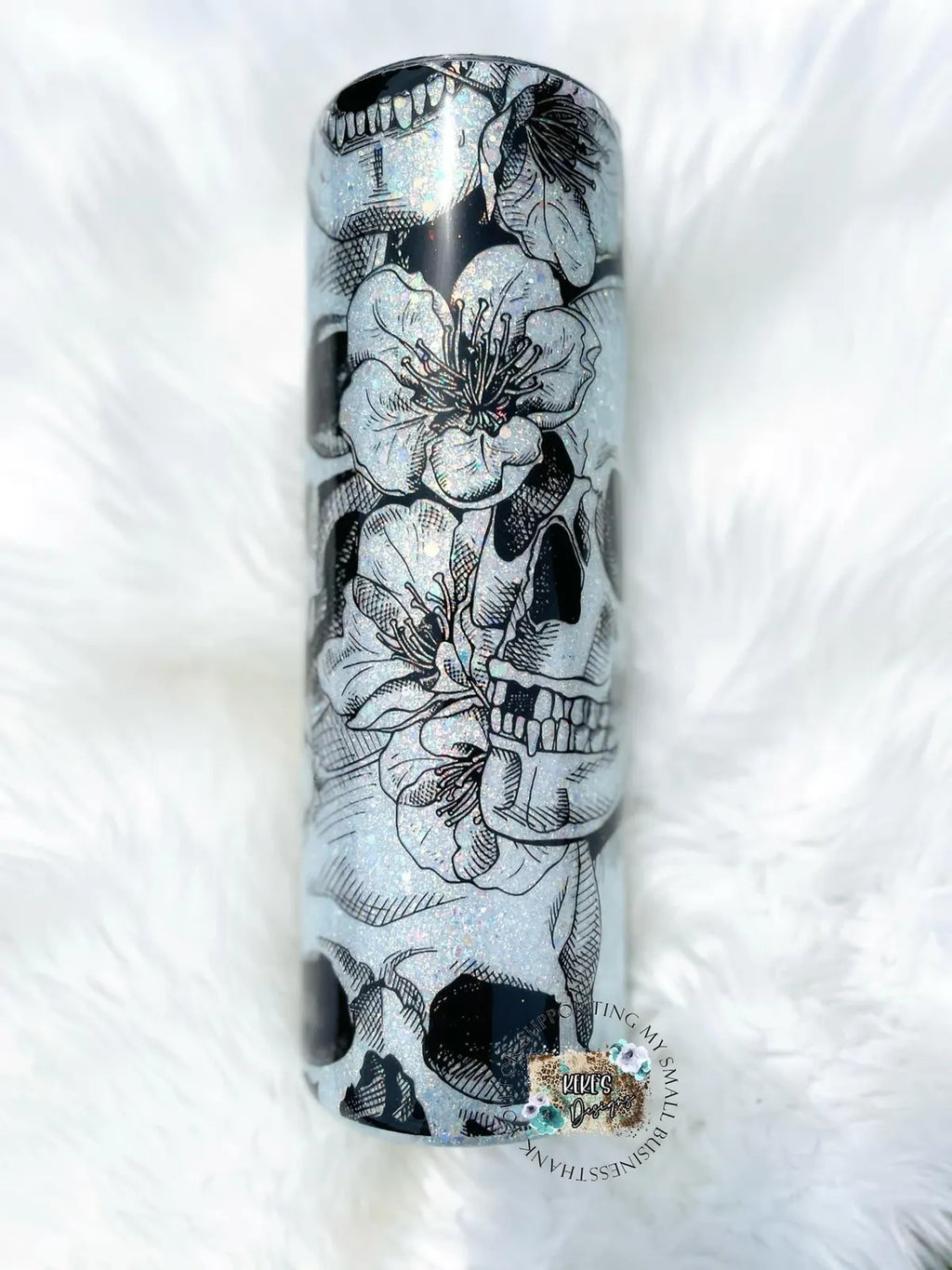 Glow Floral Skull