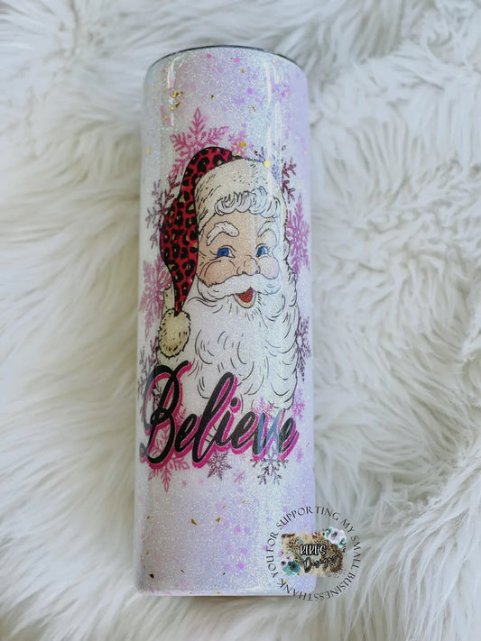 Believe Pink Santa